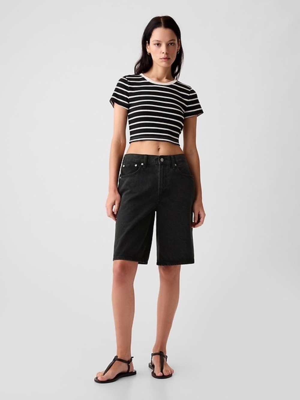 EUC GAP Longline Denim Shorts